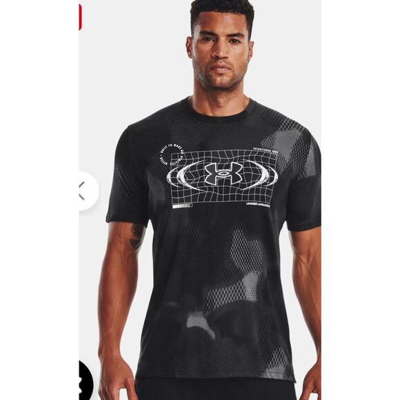Under Armour Project Rock Men's All Over Print Tshirt 1357187, Size XXL - Picture 1 of 4